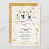 トゥインクルリトルスターベビーシャワー招待状 招待状 (正面/裏面)
