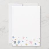 トゥインクルリトルスターベビーシャワー招待状 招待状 (裏面)