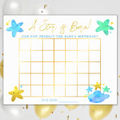 トゥインクルリトルスターベビーシャワー誕生日推理 ポスター