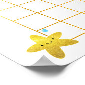 トゥインクルリトルスターベビーシャワー誕生日推理 ポスター (角)