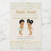 トゥインクルリトルスターベビージェンダーリビールボーイフレンド ワインラベル (シングルラベル)