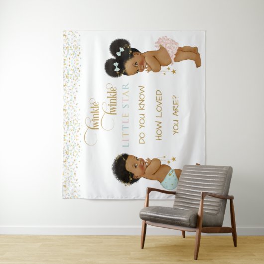 トゥインクルリトルスターベビー男女兼用エスニック タペストリー (インサイチュ)