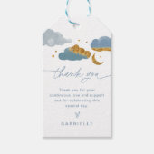 トゥインクルリトルスターボーイベビーシャワーメッセージカード ギフトタグ (正面)