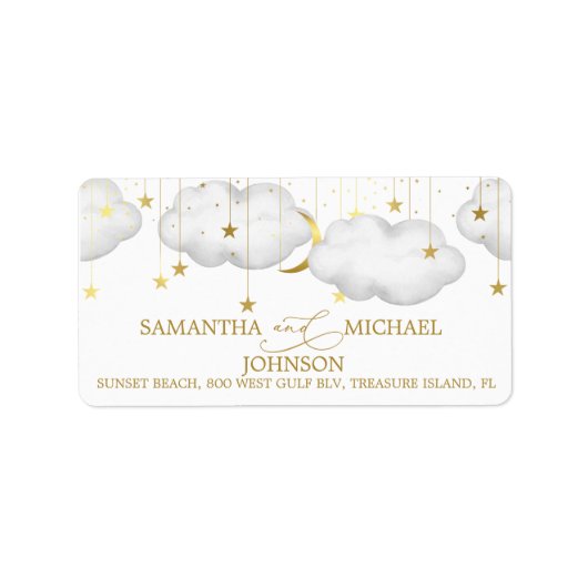 トゥインクルリトルスター住所 シール (正面)