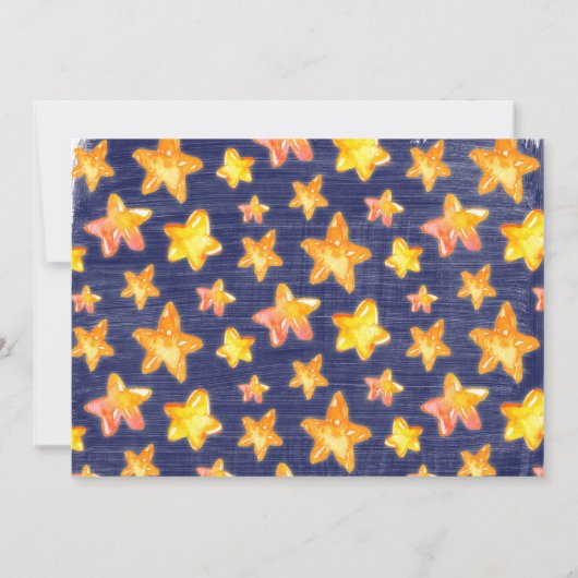 トゥインクルリトルスター天子供の誕生日パーティー 招待状 (裏面)