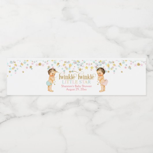 トゥインクルリトルスター男女兼用ヴィンテージベビー ペットボトルラベル (シングルラベル)