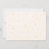 トゥインクルリトルスター第1誕生日招待状少年 招待状 (裏面)