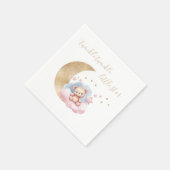 トゥインクルリトルスター金ゴールドムーンベビーシャワー スタンダードカクテルナプキン (角)