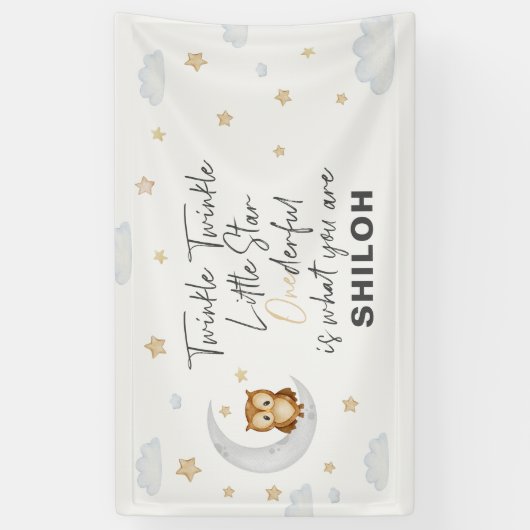 トゥインクルリトルスター1st誕生日パーティー 横断幕 (縦)