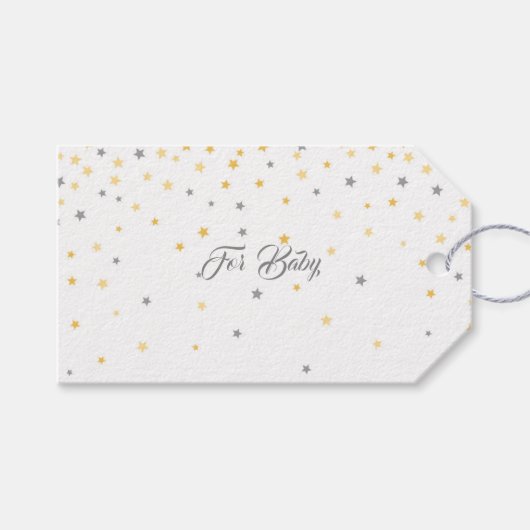トゥインクルリトルベビースターギフトラベル ギフトタグ (正面(横))