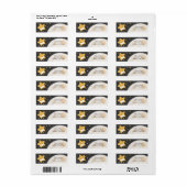 トゥインクルリールスターベビーシャワー差出人住所ラベル ラベル (フルシート)