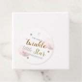 トゥインクル金ゴールドスターズ&ピンククラウド誕生日 フェイバータグ (インサイチュ)