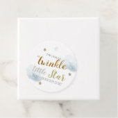 トゥインクル金ゴールドスターズ&ブルークラウド誕生日 フェイバータグ (インサイチュ)