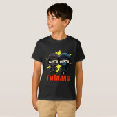 トゥインジャス忍者ツイおもしろいン兄弟姉妹ツインボーイズキッズ Tシャツ (正面フル)