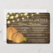 トゥイン素朴クルライトと収穫カボチャ 招待状 (正面)