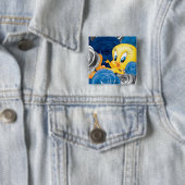 トゥイーティーとバラ 缶バッジ (インサイチュ)