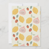 トゥイーティー フルーティー カラフル フルーツ 2歳の誕生日 招待状 (裏面)