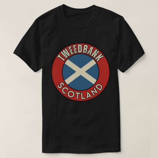 トゥイードバンク、スコットランド Tシャツ (デザイン正面)