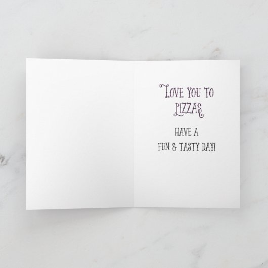 トゥイーンまたは10代のピザ父の日からのパパ カード (内部)