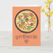 トゥイーンまたは10代のピザ父の日からのパパ カード (黄色い花)