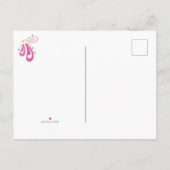 トゥイーンガール誕生日招待状 インビテーションポストカード (裏面)