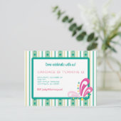 トゥイーンガール誕生日招待状 インビテーションポストカード (スタンド正面)