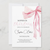 トゥイーンピンクボウ13誕生日 | コケット13誕生 招待状 (正面)