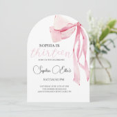 トゥイーンピンクボウ13誕生日 | コケット13誕生 招待状 (スタンド正面)