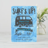 トゥイーン誕生日-サーフテーマ 招待状 (スタンド正面)