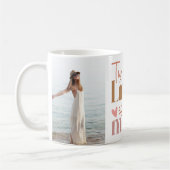 「トゥウユニコリミテTUメンテ」カスタムフォトBoho コーヒーマグカップ (左)