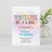トゥエルブ イズ ア ヴァイブ 誕生日招待状 招待状 (スタンド正面)