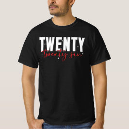 トゥエンティ トゥエンティ シックス レトロ 年 デザイン Tシャツ