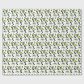 トゥカンエキゾチックMonsteraウォーターイラストレーション ラッピングペーパー (フラット)