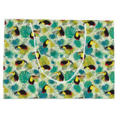 トゥカンズ ホワイト ギフト バッグ ラージペーパーバッグ (裏面)