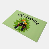 トゥカンデュオグリーンウェルカム ドアマット (アングル)