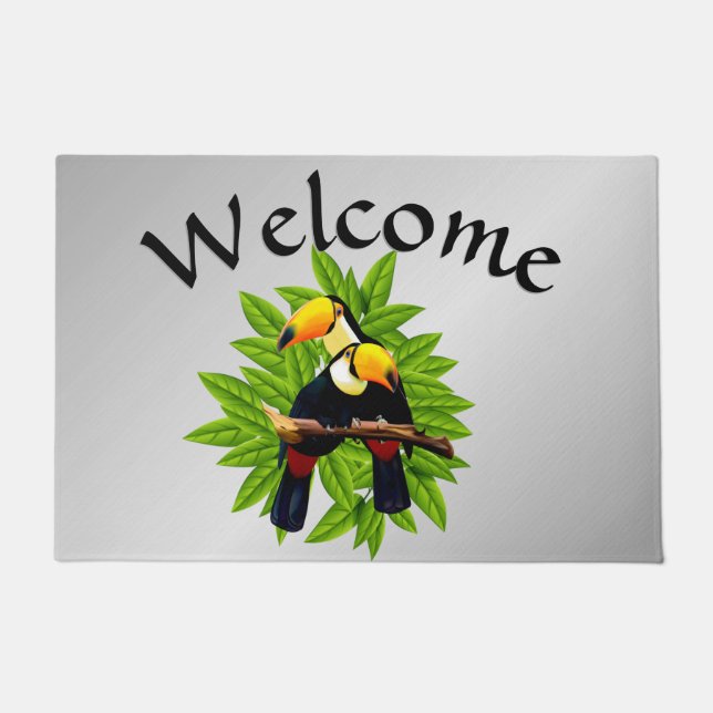 トゥカンデュオシルバー ドアマット (正面)