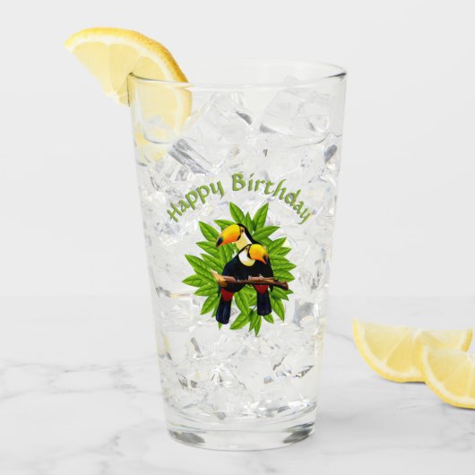 トゥカンデュオ誕生日 タンブラーグラス (アイス正面)