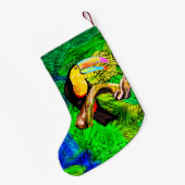 トゥカンバードクリスマスストッキング スモールクリスマスストッキング (裏面 (吊り時))