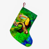 トゥカンバードクリスマスストッキング スモールクリスマスストッキング (正面 (吊り時))