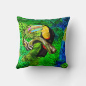 トゥカンバード装飾用クッション クッション (裏面)