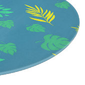 トゥカンブルーとグリーン熱帯雨林 カッティングボード (角)