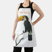 トゥカンポートレート動物熱帯鳥デザイン エプロン (インサイチュ)