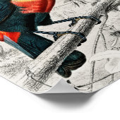 トゥカンラムファストスイラストレーションヴィンテージアートプリント ポスター (角)