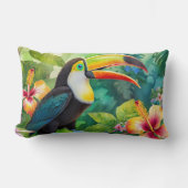 トゥカン熱帯性鳥獣 ランバークッション (正面)