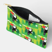 トゥカン熱帯鳥 アクセサリーポーチ (見開き)