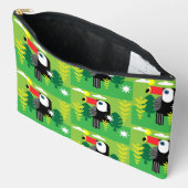 トゥカン熱帯鳥 アクセサリーポーチ (見開き)