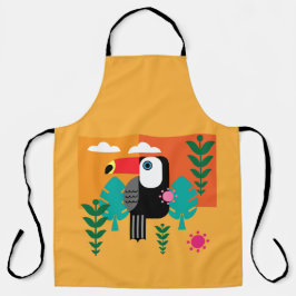 トゥカン熱帯鳥 エプロン