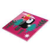 トゥカン熱帯鳥 タイル (側面)