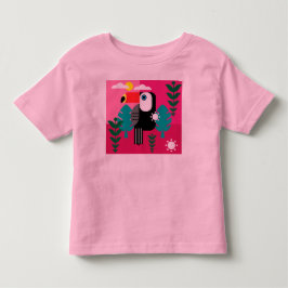 トゥカン熱帯鳥 トドラーTシャツ
