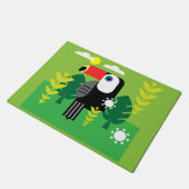 トゥカン熱帯鳥 ドアマット (アングル)